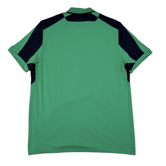 RLX Ralph Lauren Golf Polo Shirt Mens Size Medium Green Blue Breathable Stretch - Picture 2 of 9